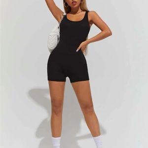 Black Petite Romper